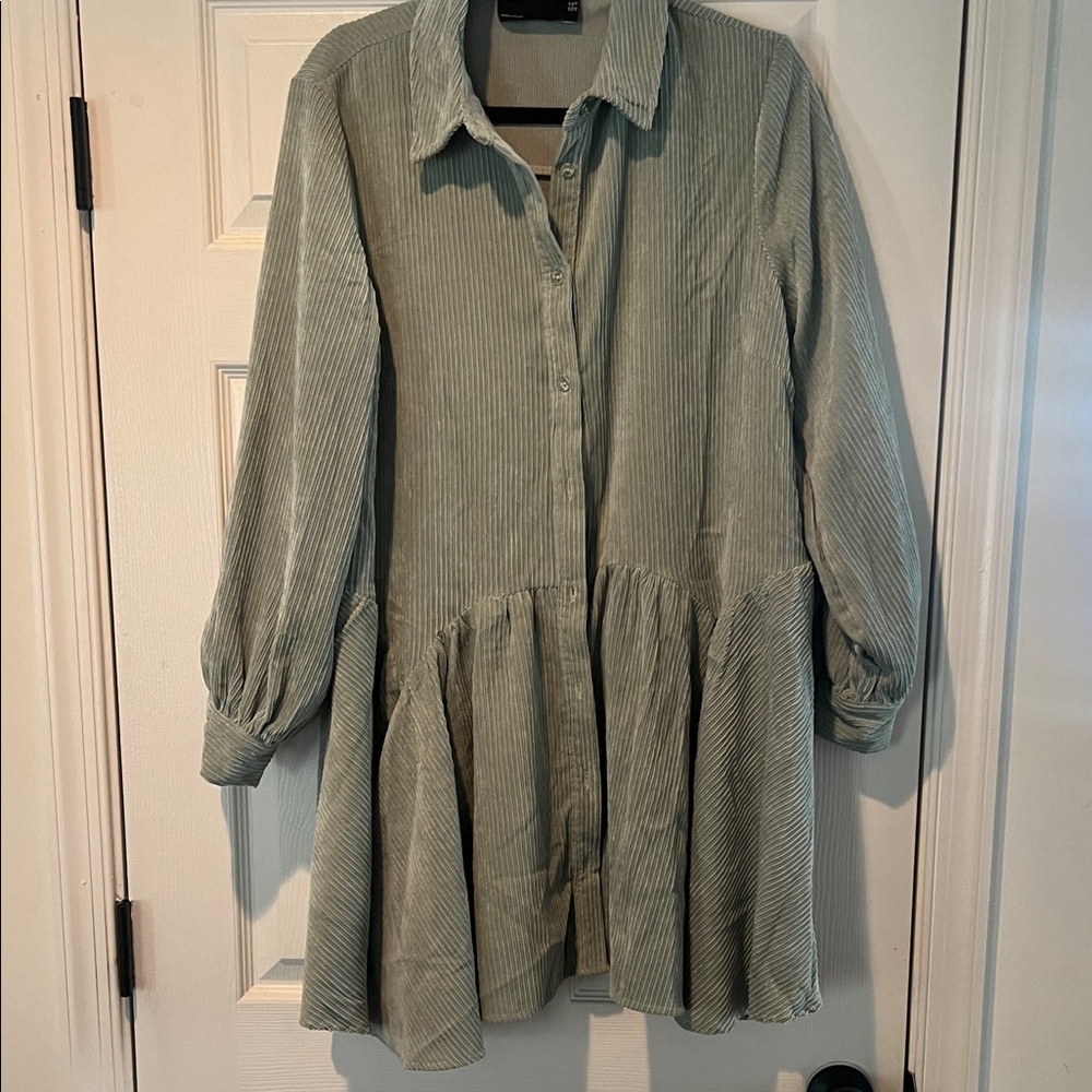 ASOS Design Mini Dress in Light Green